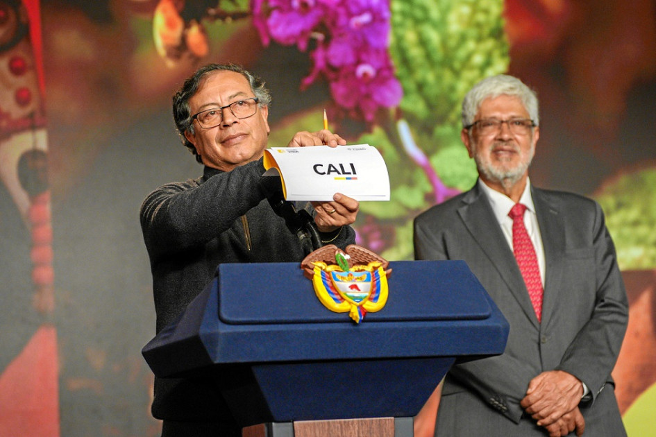 Gustavo Petro anunció que Cali será sede de la Conferencia de la Organización de Naciones Unidas sobre Biodiversidad (COP16).