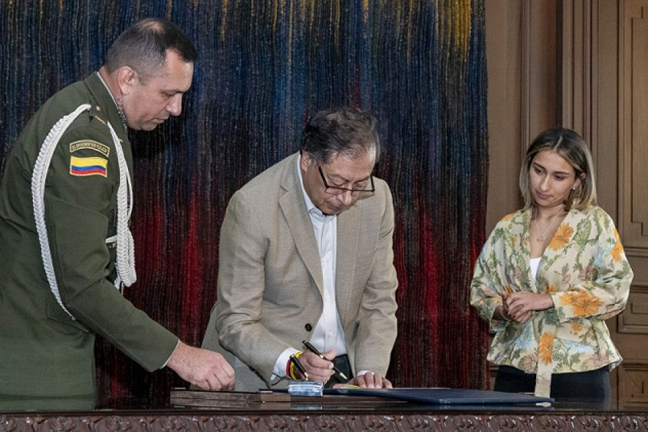 Foto | Presidencia de la República | LA PATRIA  Laura Sarabia se posesionó ayer como directora del Departamento Administrativo de la Presidencia de la República.