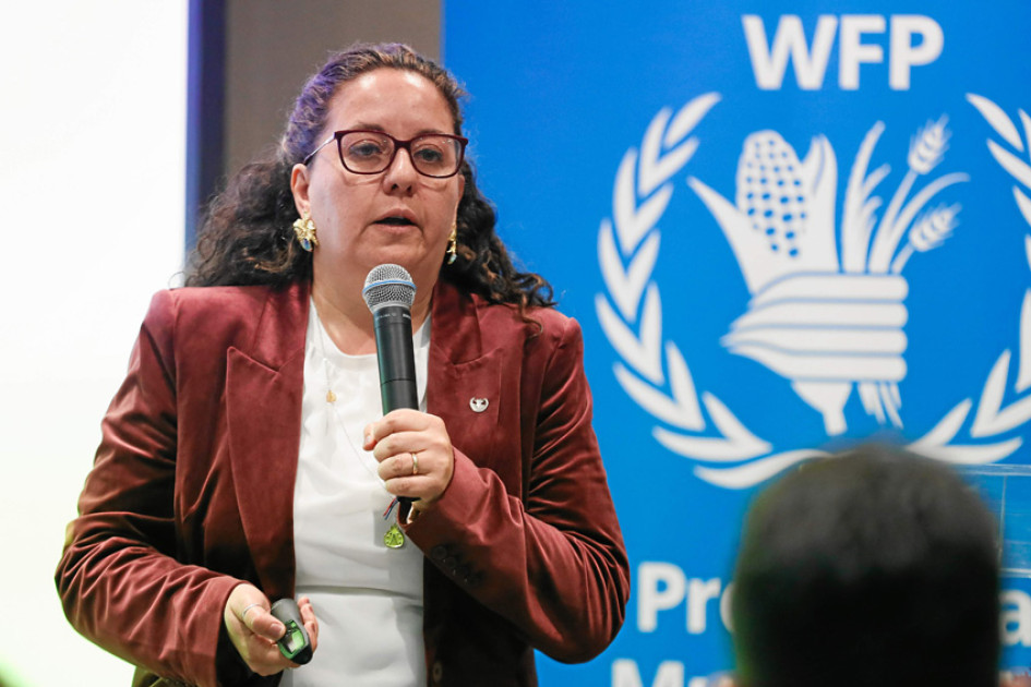 Foto | EFE | LA PATRIA La directora adjunta para Colombia del Programa Mundial de Alimentos, Rossella Bottone, anunció el resultado de la encuesta.
