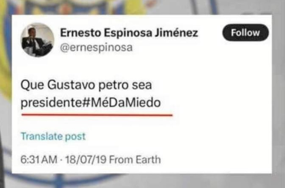 Reproducción | LA PATRIA Por este tipo de trinos fue recusado el procurador Ernesto Jesús Espinosa.