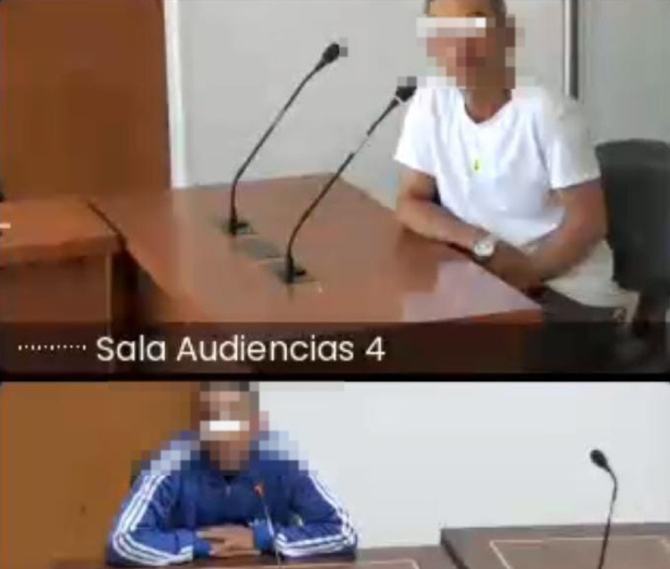 Se encontraron en la audiencia.