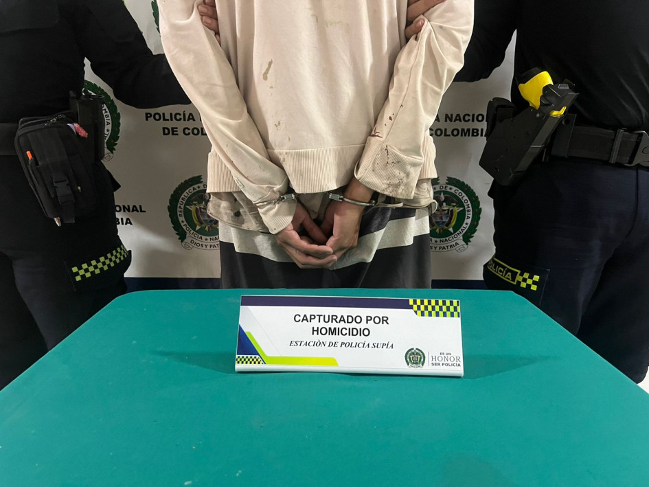 El presunto asesino fue capturado por la Policía.
