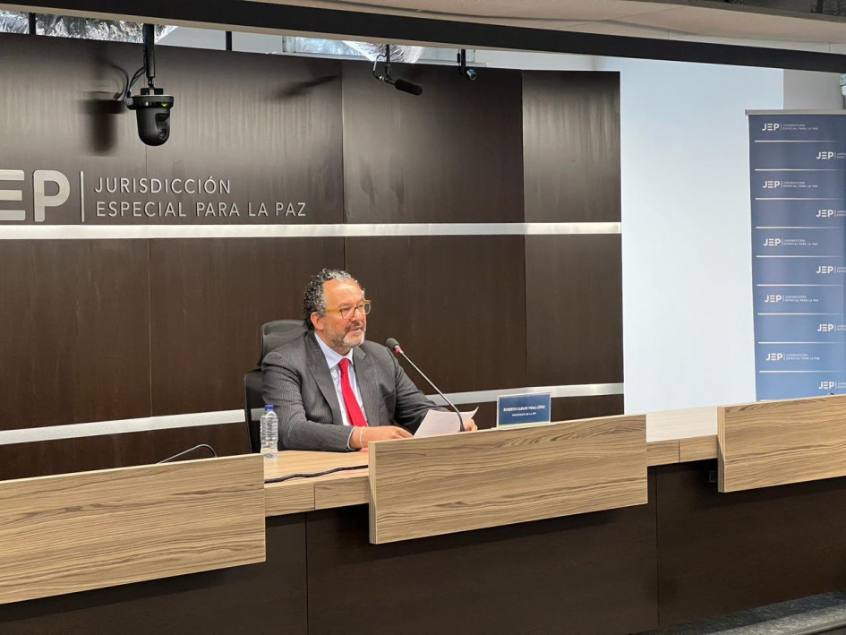  Roberto Vidal, presidente de la JEP.