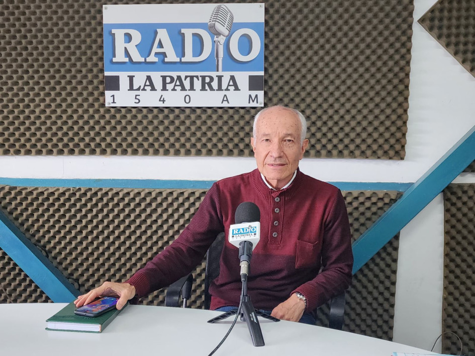 Justo Pastor López, gerente de la Plaza de Mercado de Manizales, en su visita a LA PATRIA Radio.