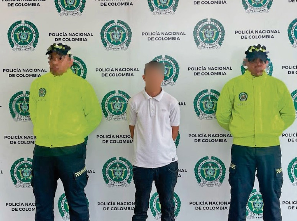 Alias el Inválido, capturado el viernes en Chinchiná. 