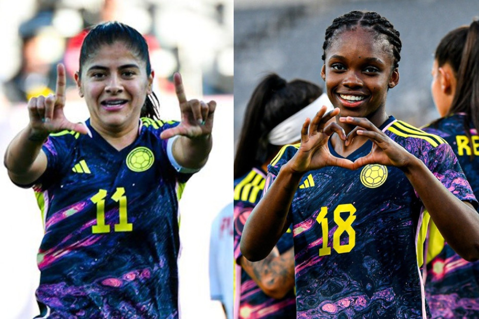 Catalina Usme y Linda Caicedo.