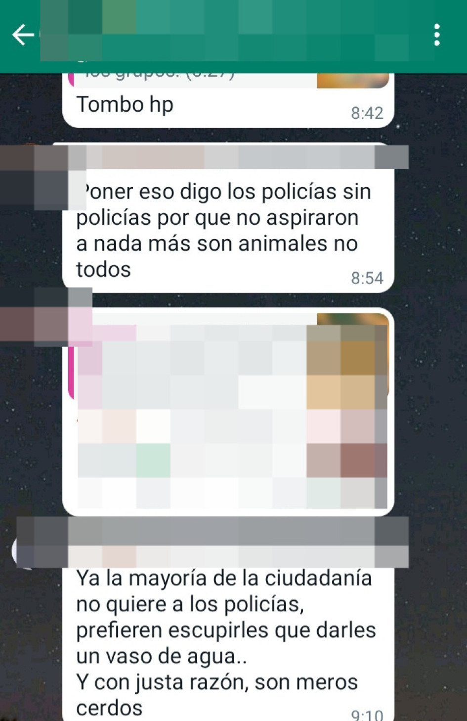 Así se refieren a las autoridades.