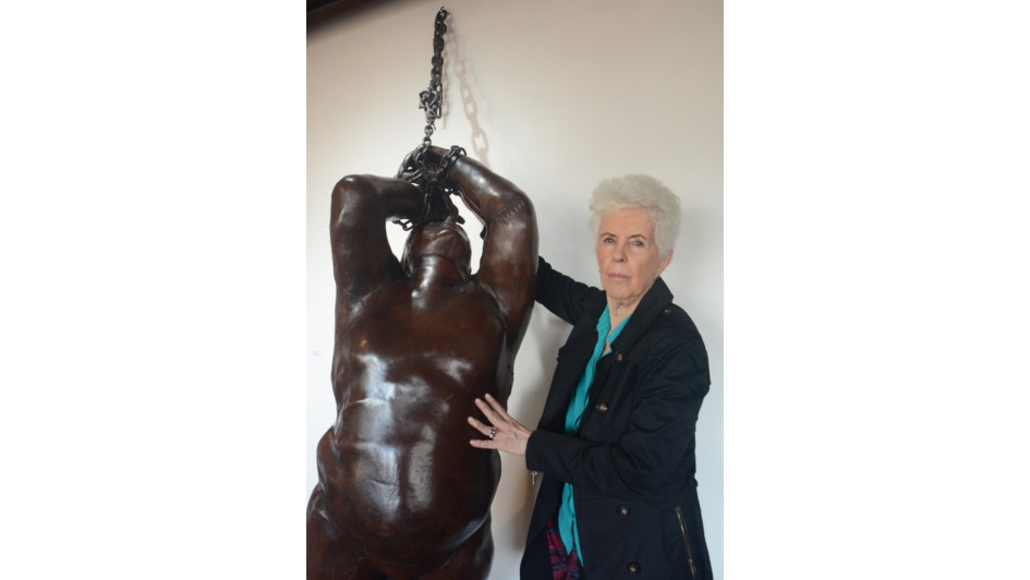 Las obras que la artista expuso en su vista el año pasado al Fondo Cultural del Café.