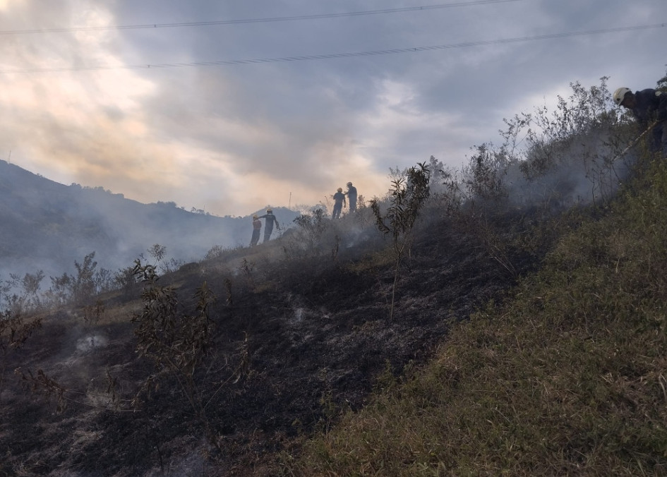 Esta es la zona que afectó el incendio en Arauca.