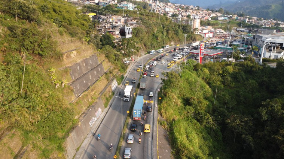 El trancón en horas pico en el sector de Los Cámbulos es el único que aqueja a los ciudadanos, sobre todo a quienes se dirigen para Villamaría.