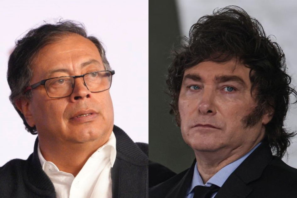 Gustavo Petro y Javier Milei.