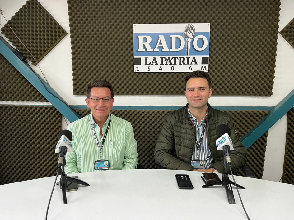 Cristian Torres y Jaime Castaño, director y subdirector de la Cárcel La Blanca de varones de Manizales