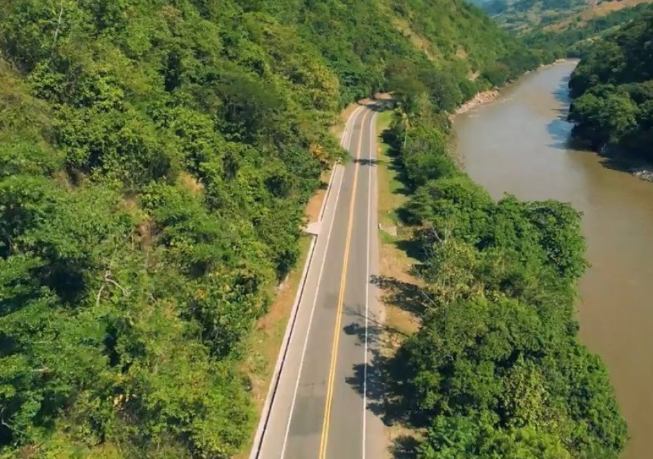 Esta es la Unidad Funcional 5 de la vía entre Manizales y Medellín.