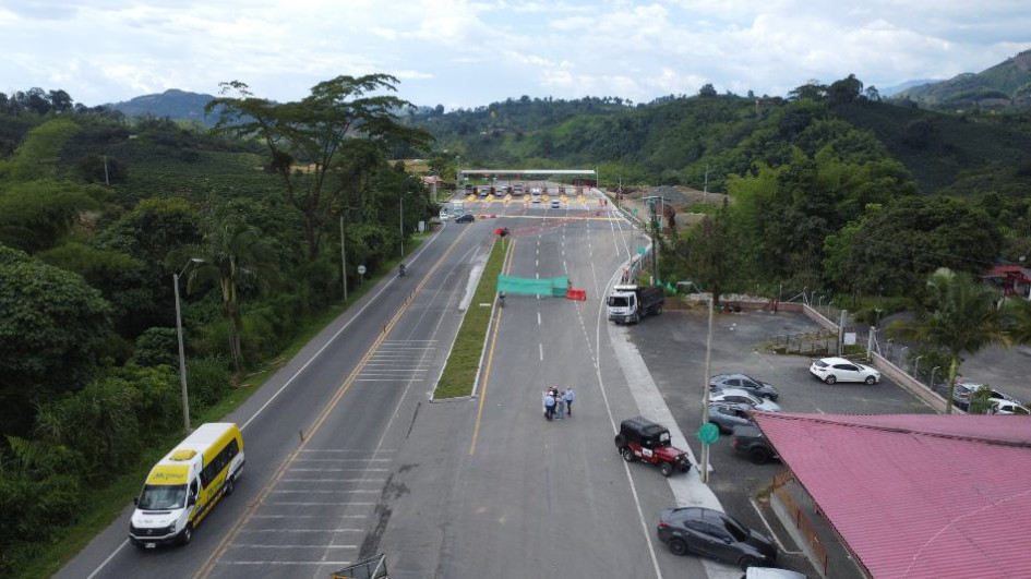 Peaje Tarapacá II, ubicado entre Chinchiná (Caldas) y Santa Rosa de Cabal (Risaralda).
