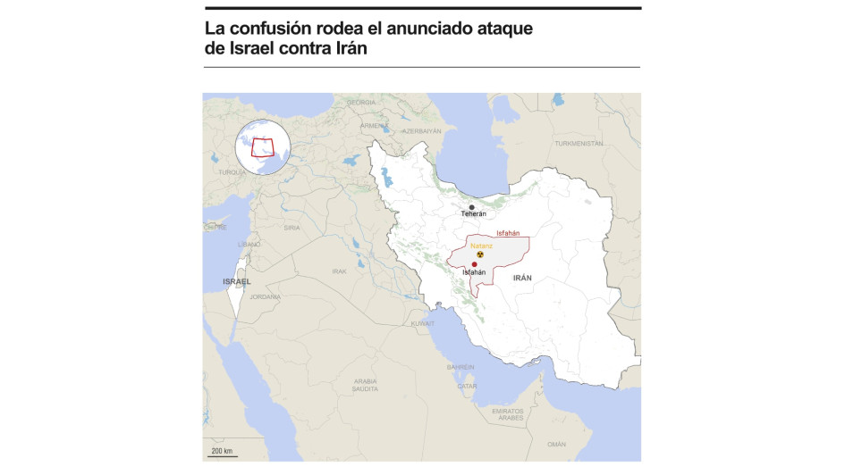 La confusión rodea el anunciado ataque de Israel contra Irán.