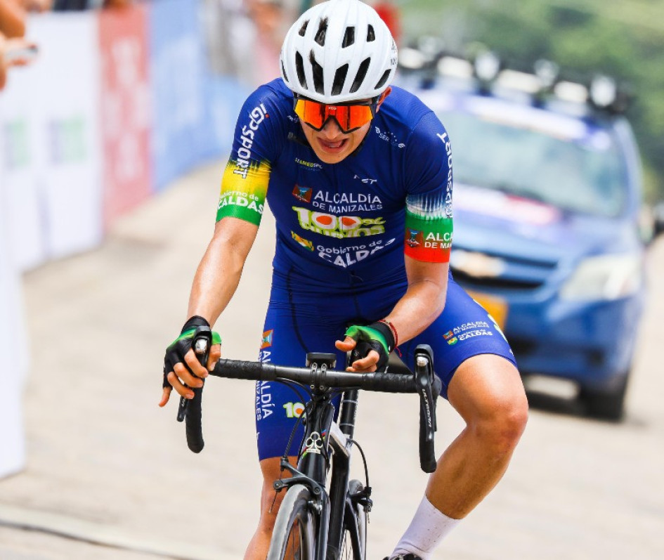 El neirano Esteban Jaramillo, de Alcaldía de Manizales 100% Huevos Gobernación de Caldas, protagonista en la Vuelta que concluyó este fin de semana.