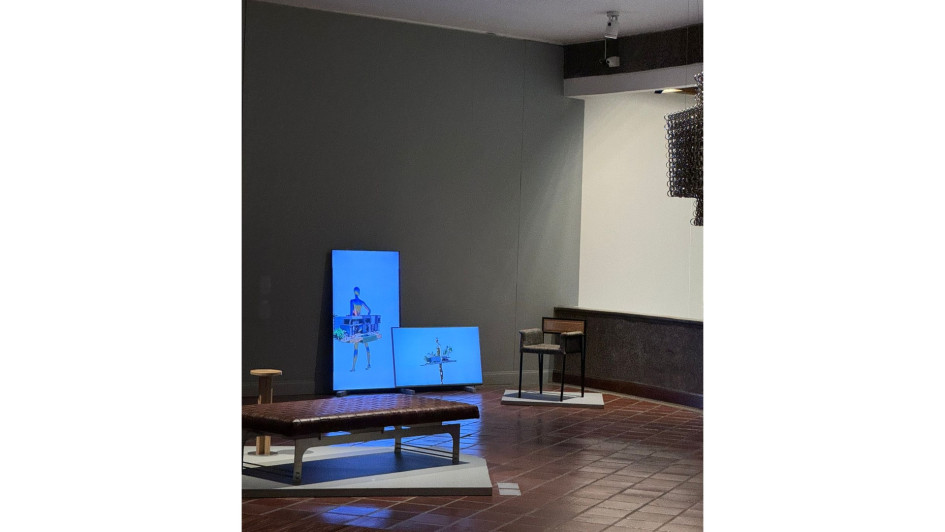 'Silla Pepe' y 'Colección Metaverse' son las dos obras de Santiago Dussán expuestas en el Museo de Arte de Pereira.