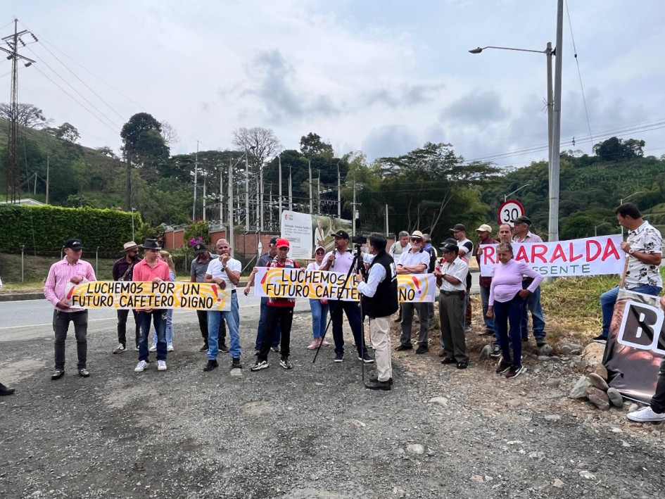 Los caficultores reconocieron las dificultades para convocar a los manifestantes.