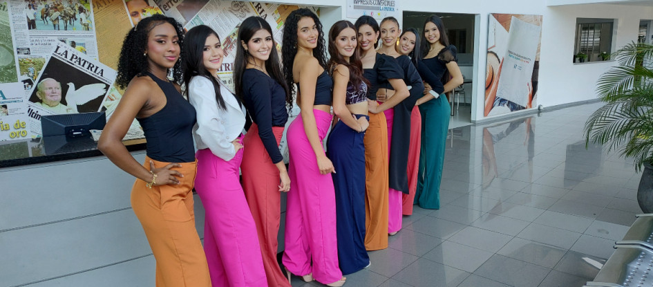 Foto | Cortesía | LA PATRIA Aspirantes por Caldas en su visita a La Patria.