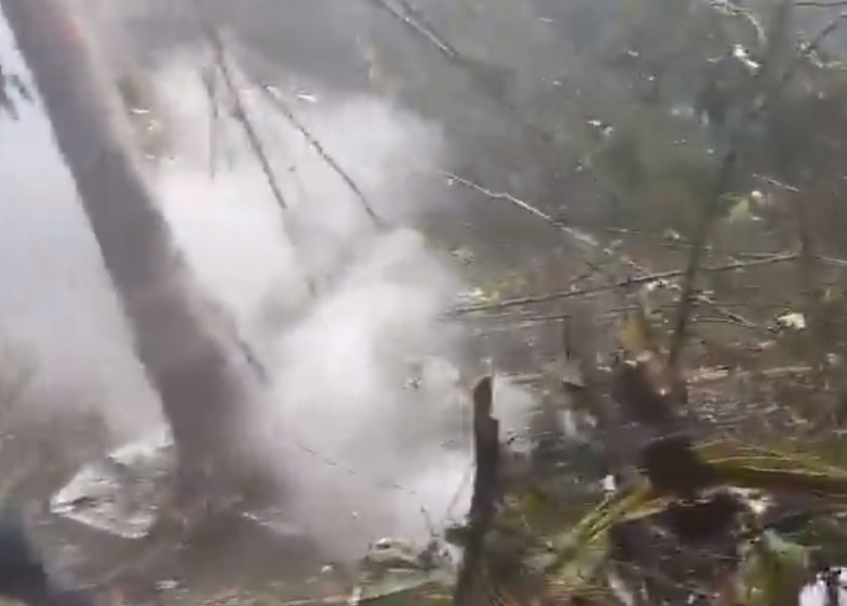 Esta es la zona en donde se accidente el helicóptero MI-17 del Ejército.