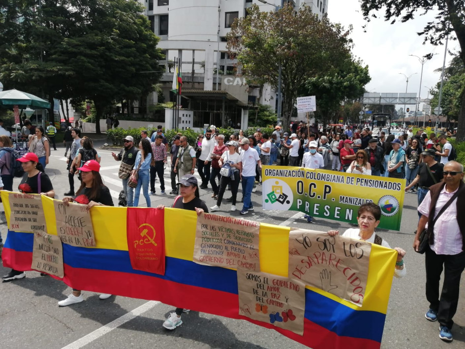 La marcha se inició en el sector de El Cable de Manizales.