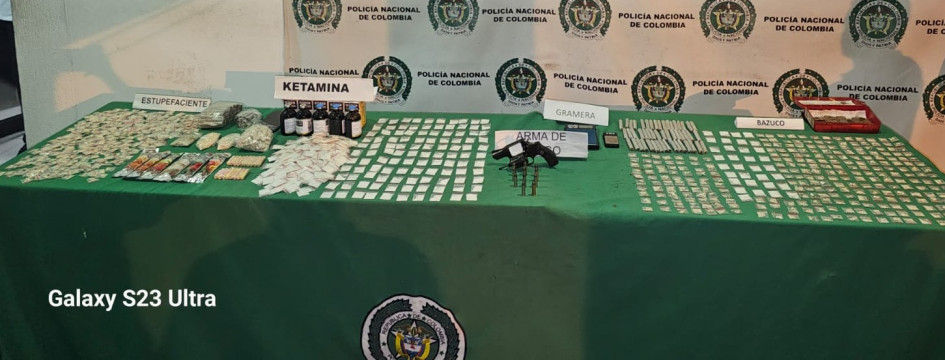 Lo que les encontraron. Foto de Policía.