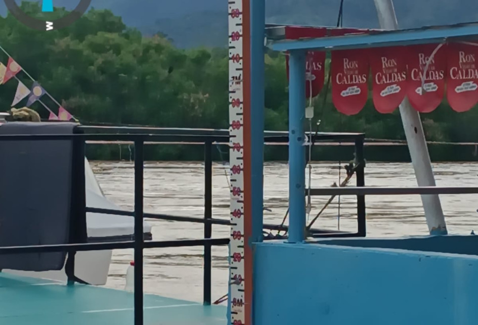 El nivel del río Magdalena ha superado los 5 metros de altura en La Dorada.