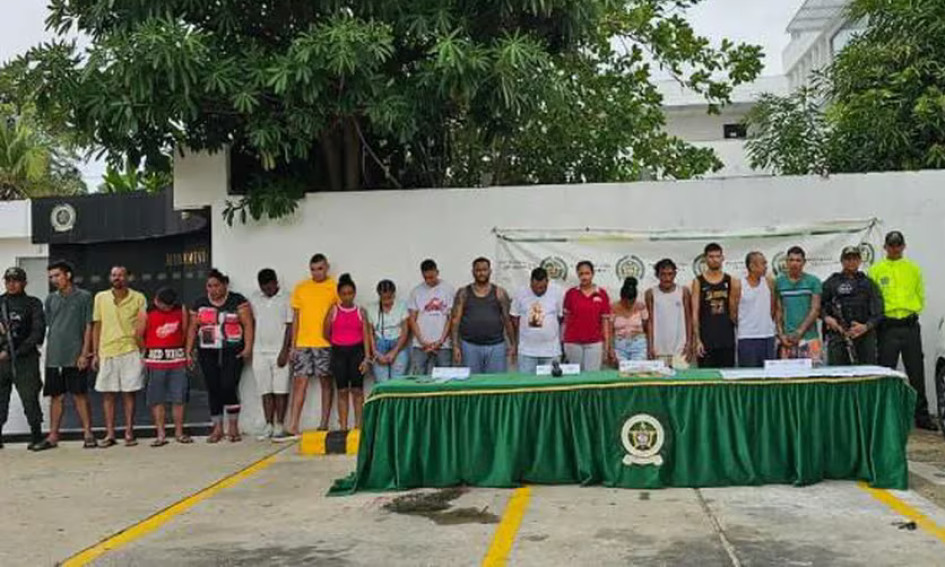 Todos los detenidos en la operación fueron puestos a la disposición de la Fiscalía por delitos como extorsión o concierto para delinquir.