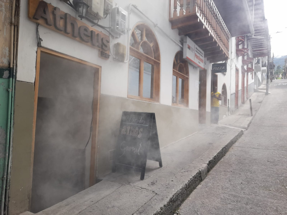 No fue necesaria la intervención del Cuerpo de Bomberos Voluntarios de Pensilvania. Un vecino controló las llamas en el bar Atheus.