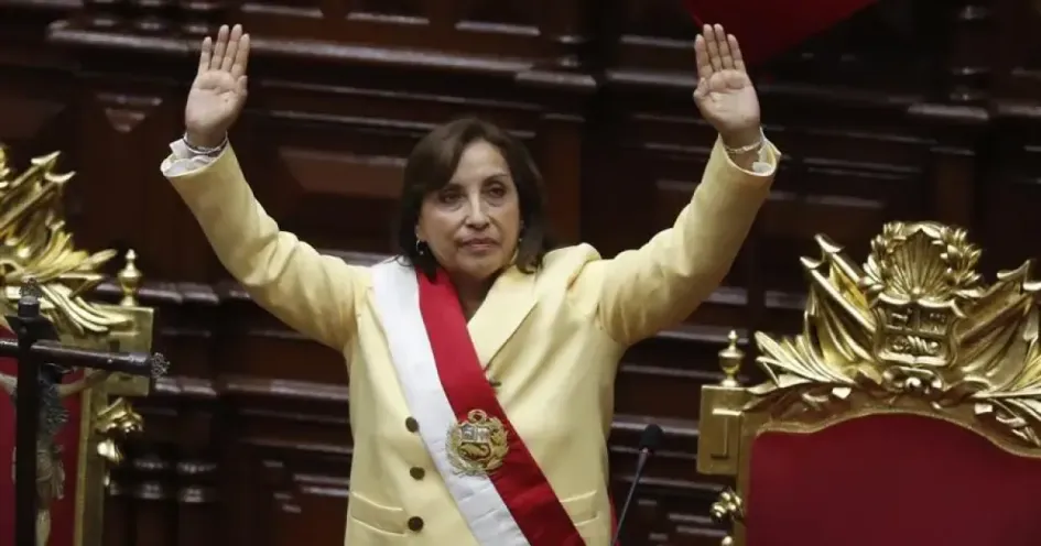 Dina Boluarte, presidenta de Perú.