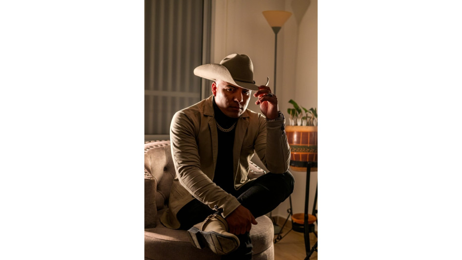 Óscar Palacio, artista aguadeño. 