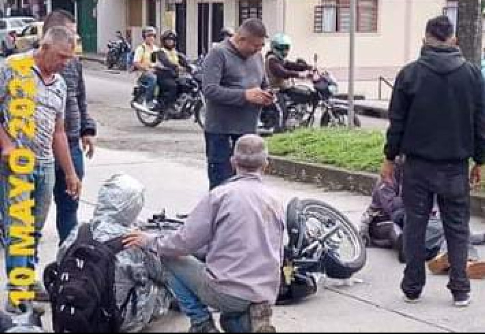 El sitio del accidente que provocó la muerte del adulto mayor.