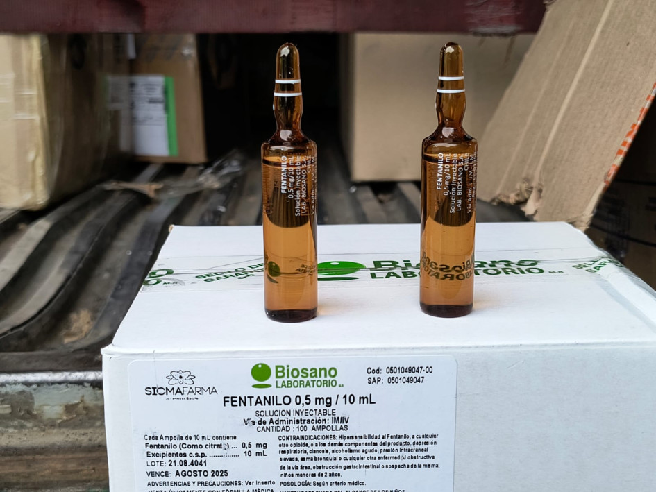 Ampolletas de fentanilo incuatadas en Caldas