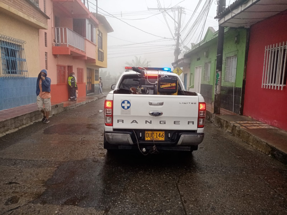 Fumigación dengue en Palestina (Caldas)