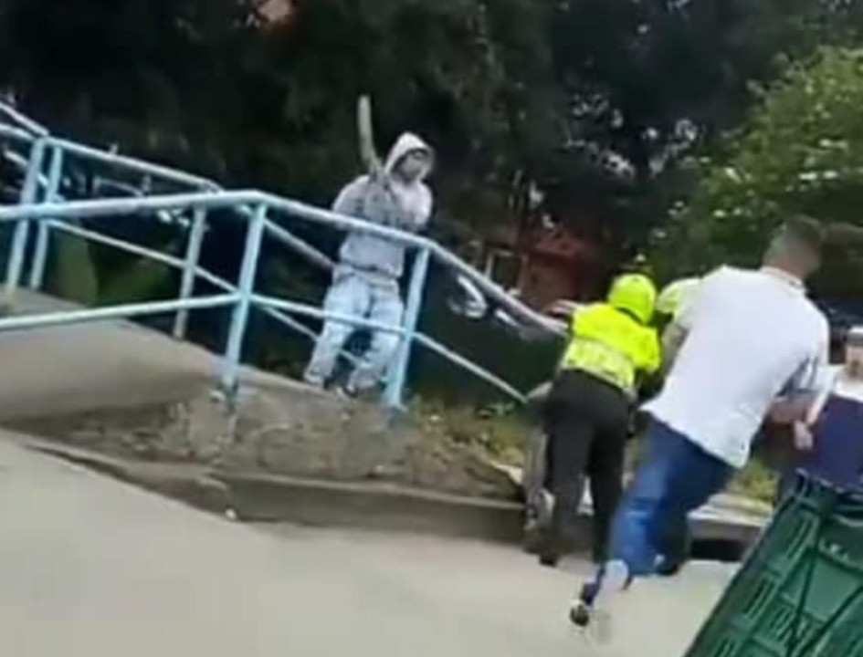 Riña en Bogotá durante el Día de la Madre.