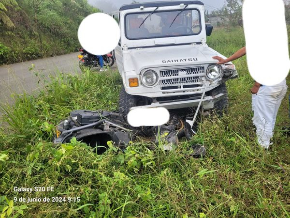 El choque ocurrió en el sector El Chuscal, en la vía que de San José conduce a Risaralda, en el Bajo Occidente de Caldas.
