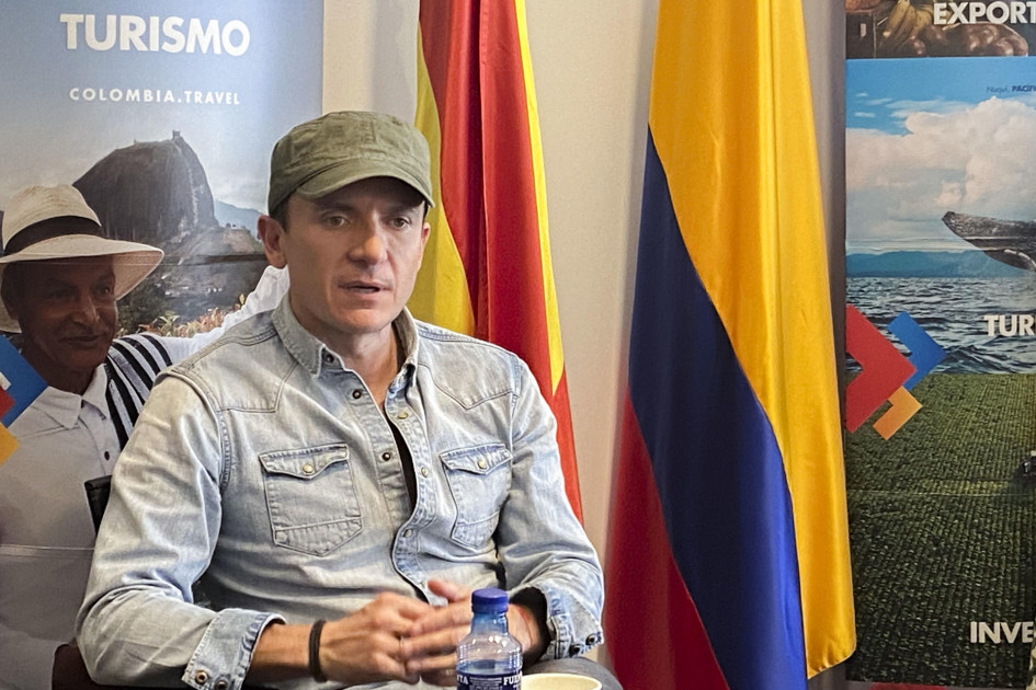 El cantautor colombiano Fonseca, durante la presentación de la gira por su último disco 'Tropicalia' en Madrid.