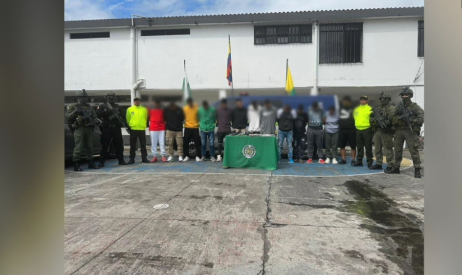 Miembros de la banda criminal La Cordillera capturados en Pereira y Dosquebradas (Risaralda).