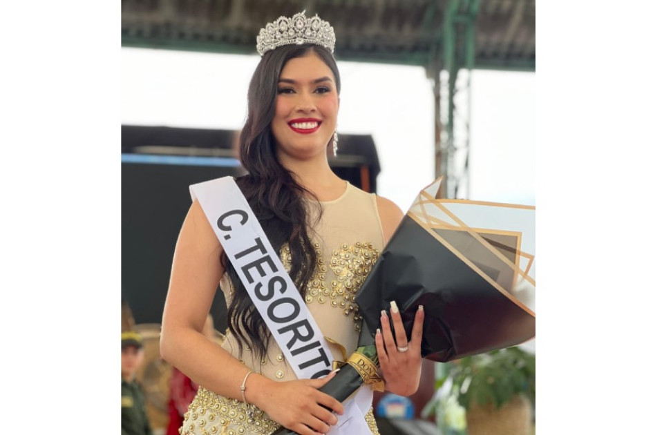 Mariam Daniela Moreno Marín, reina de la Comuna Tesorito.