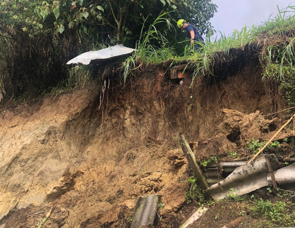 Este es el deslizamiento de tierra que afectó una vivienda en Pensilvania (Caldas).