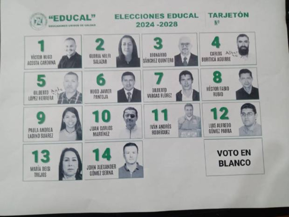 Foto I Archivo I LA PATRIA  Son 10 puestos los que conforman la Junta Directiva del Sindicado Educadores Unidos de Caldas (Educal) que agrupa a cerca de cinco mil 500 docentes en el departamento. Los maestros pueden votar por candidatos inscritos en planchas. la plancha inscrita que prefieran.