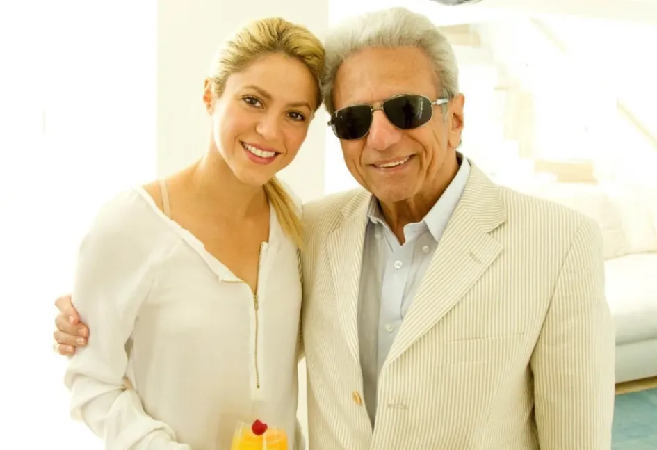 Shakira y su padre, William Mebarak Chadid.