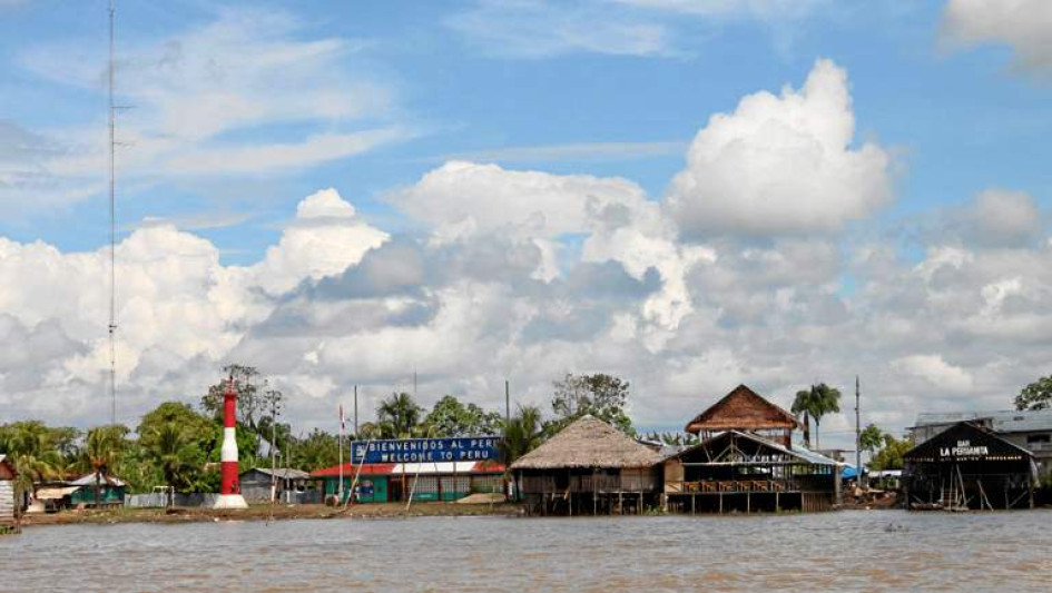 Así se ve la isla Santa Rosa, ubicada en la frontera amazónica entre Perú y Colombia.