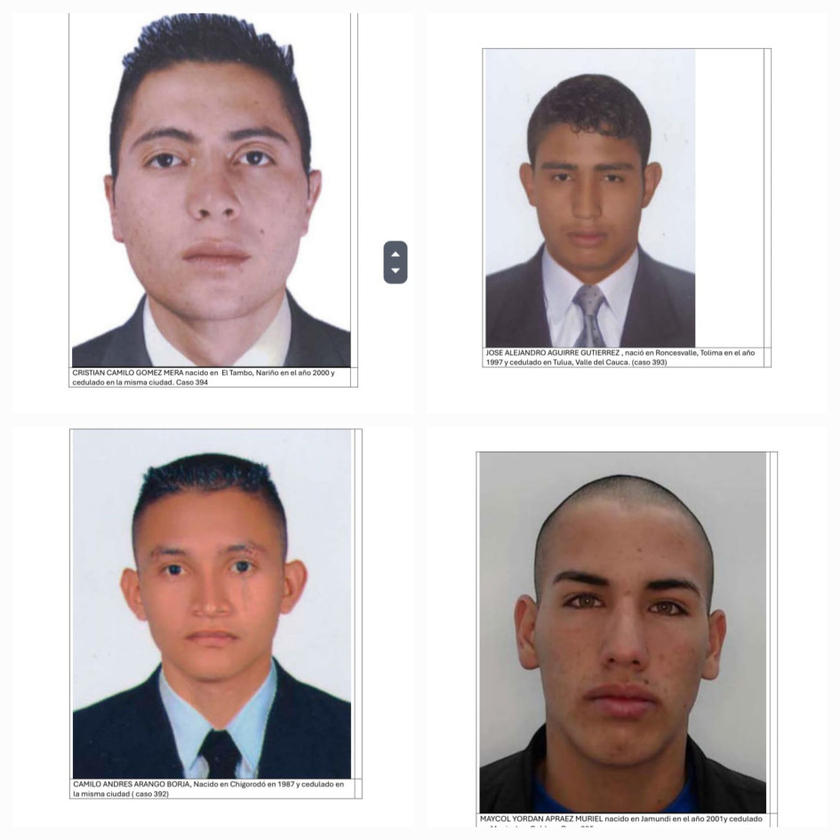 Cuatro de los cinco dentificados.