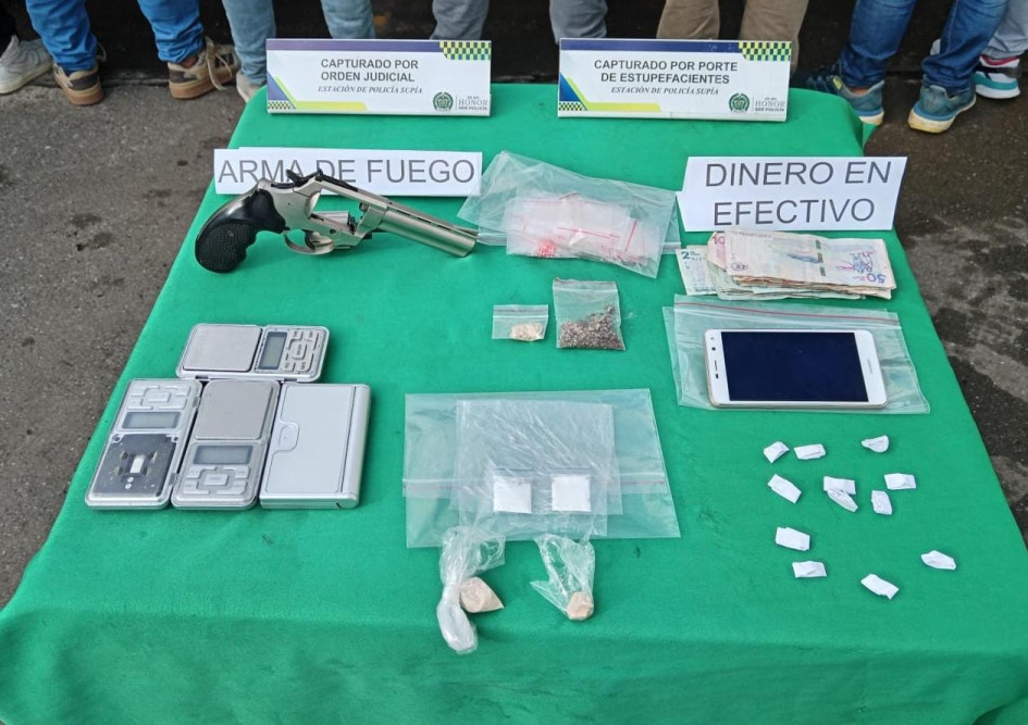 Elementos que les hallaron.