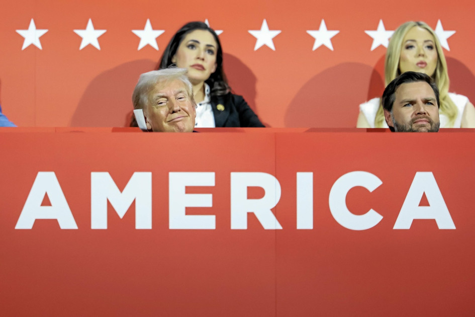 Donald Trump y J.D. Vance, aspirantes republicanos a la Casa Blanca.