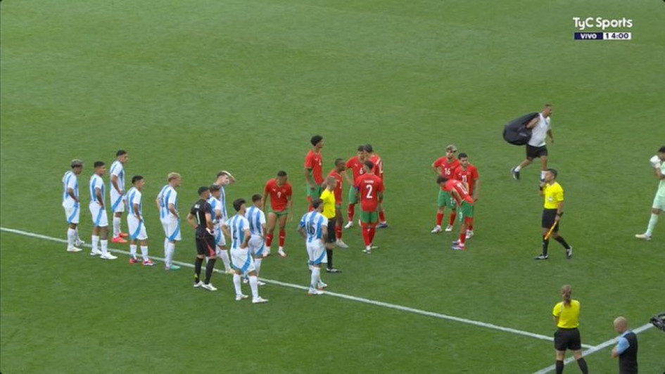 Marruecos venció a Argentina en un final surrealista del primer partido del grupo B en la competencia de fútbol masculino de los Juegos Olímpicos de París 2024.