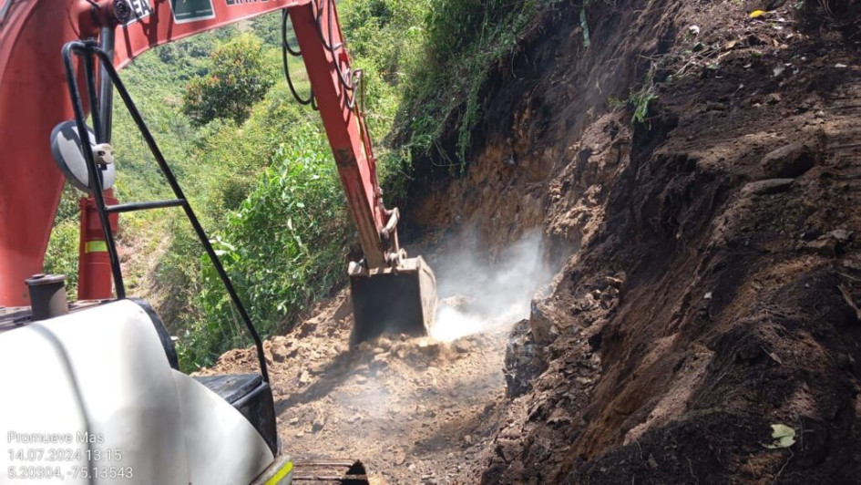 La Secretaría de Infraestructura de Caldas informó que hay 15 vías con obstáculos para el tránsito en 10 municipios este martes, 23 de julio.