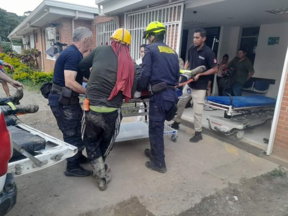 Atención de los heridos.