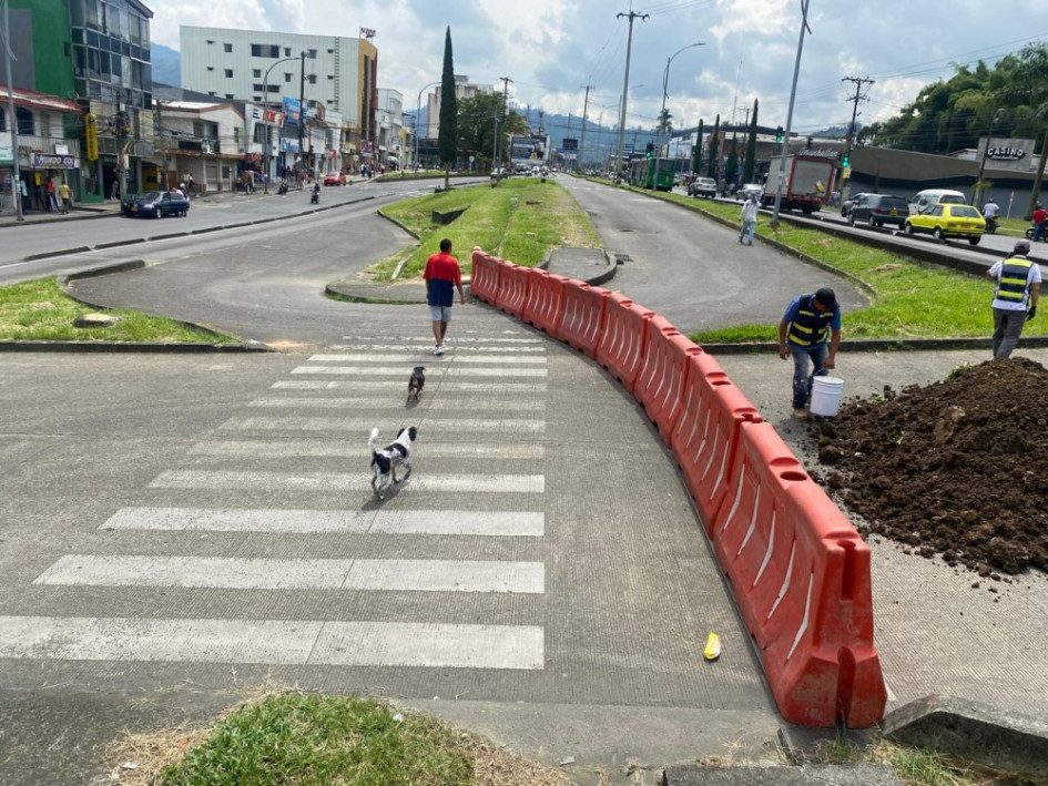 Cierre antiguo intercambiador del CAM en Dosquebradas, Risaralda. 